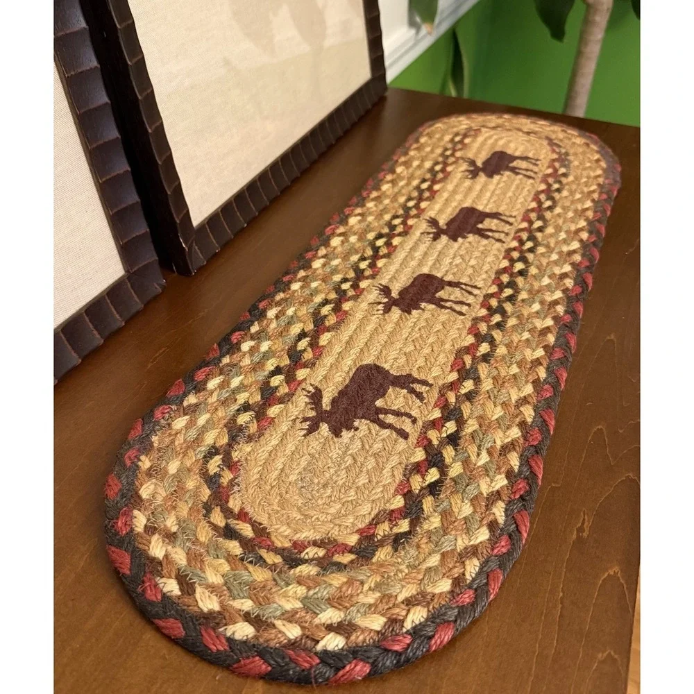 Earth Rugs Table Runner Stair Tread Moose 27